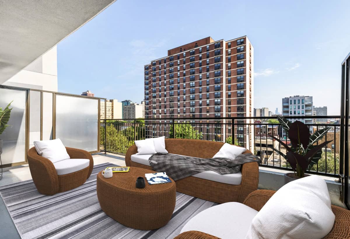 Lakeview, Chicago Luxury Apartment Rootop
