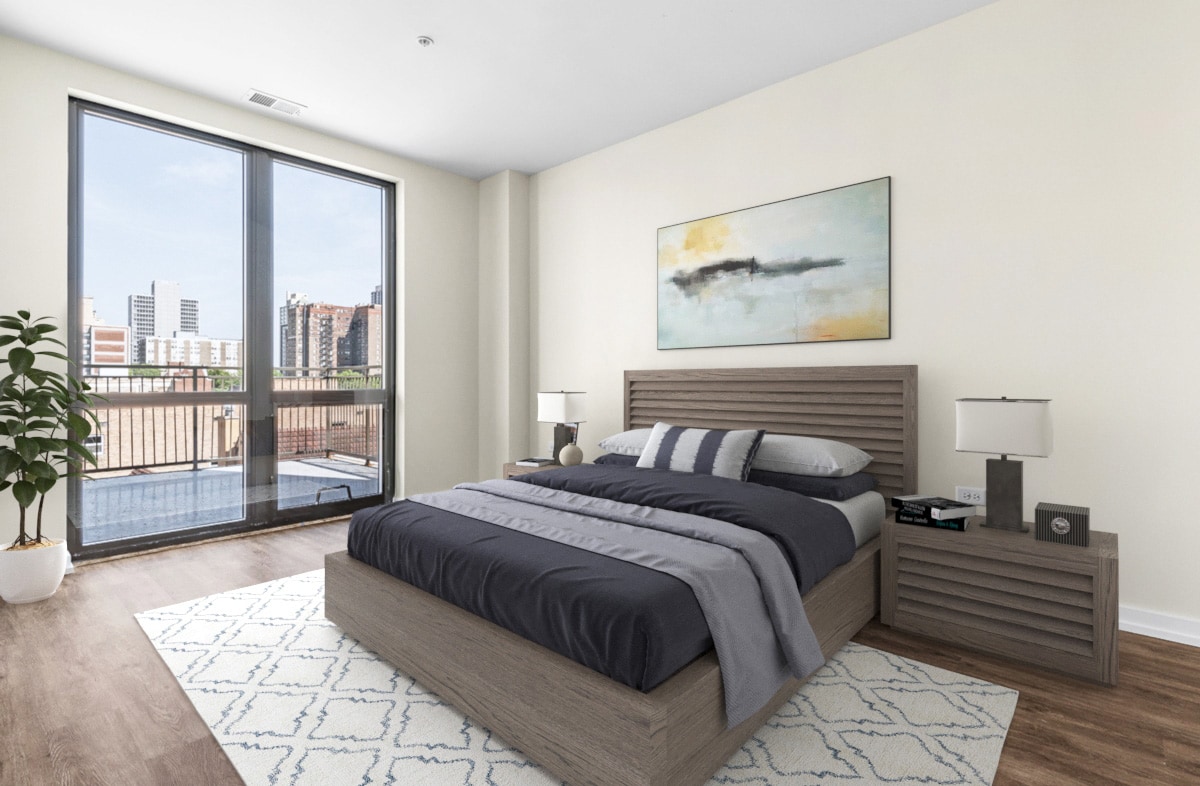 Lakeview, Chicago Luxury Apartment Bedroom